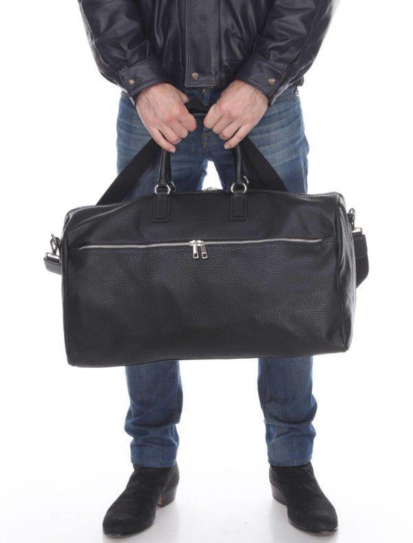 Beppe Grande-Fine Italian Leather Overnight Bag For Men From the Ivula Collection - Leather Made In Italy