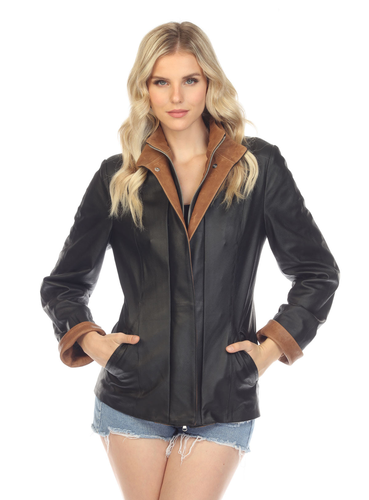 Sandra-Ladies' Elegant & Versatile Style for Every Day In Both Brushed & Flat Deerskin
