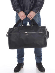 Beppe Piccolo-Fine Italian Leather Overnight Bag For Men From the Ivula Collection