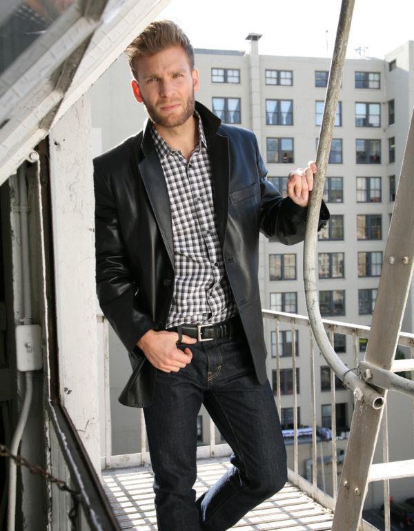 Blazer In Premium Italian Lambskin - Leather Made In Italy