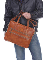 Carlo-Fine Italian Leather Briefcases for Men From The Ivula Collection
