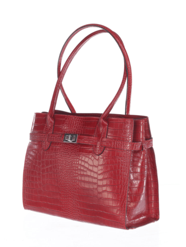 Donna-Top Handle/Shoulder Bag - Leather Made In Italy