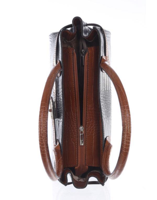Donna-Top Handle/Shoulder Bag - Leather Made In Italy