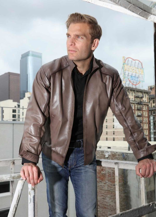 Pucci-A Classic Short Italian Lambskin Bomber Jacket!