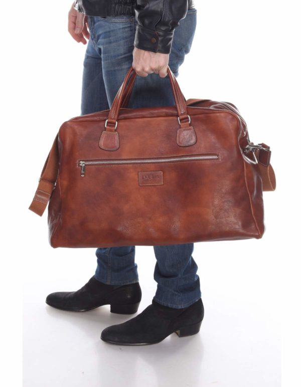 Rocco-Weekender Unisex Italian Leather Bags For Men