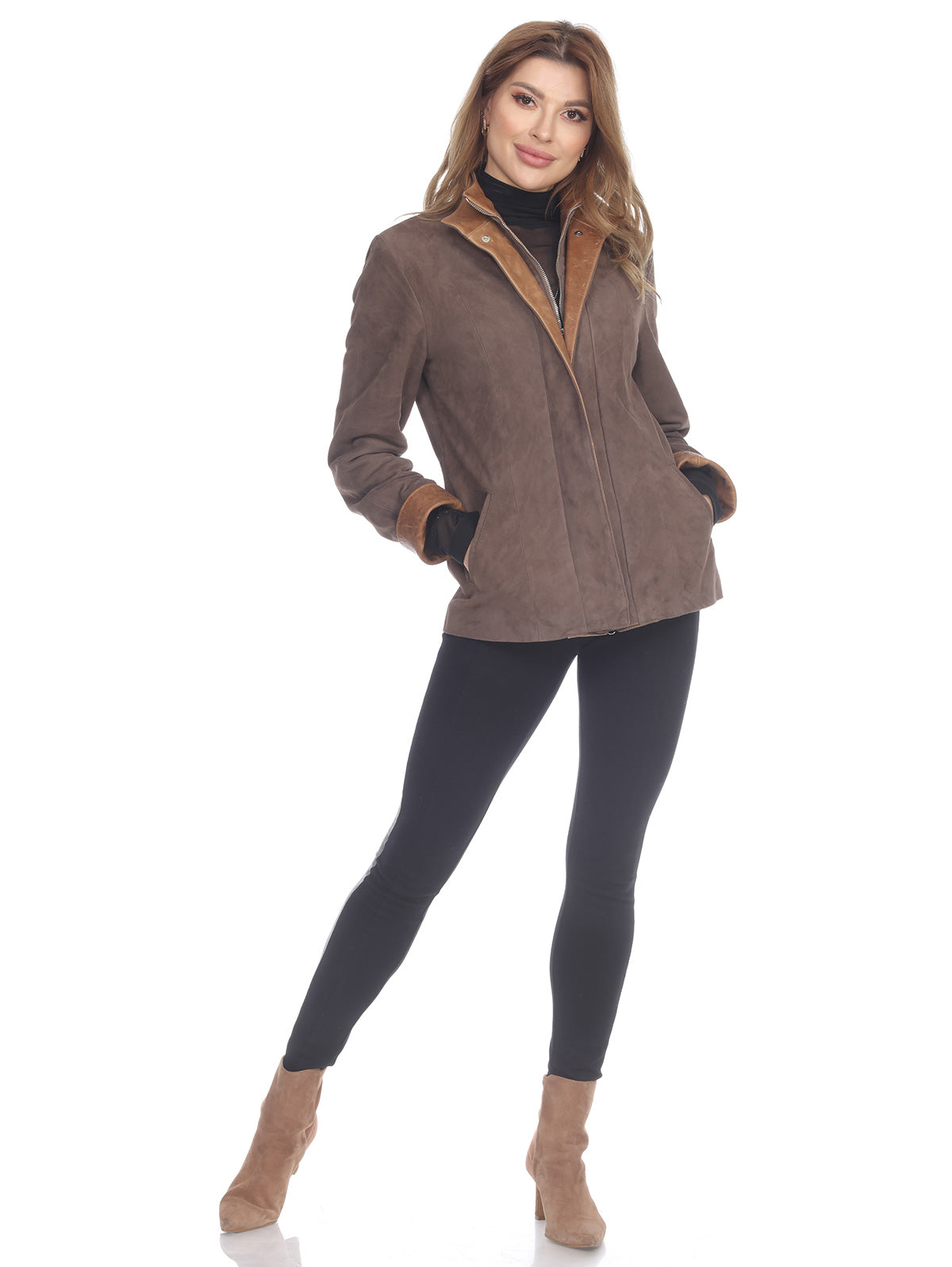 Sandra-Ladies' Elegant & Versatile Style for Every Day In Both Brushed & Flat Deerskin